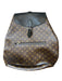 Louis Vuitton Black & Brown Coated Canvas Leather Monogram SHW Men's Backpack Black & Brown