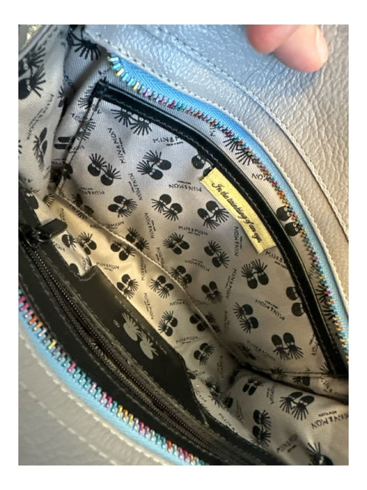 Min & Mon Gray & Black Leather Studded Chain Accent Crossbody Bag Gray & Black / S