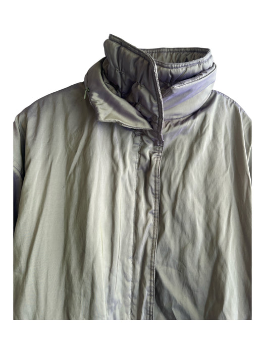 Mycra Pac Size M/L Green Nylon & Polyester High Neck Iridescent Quilted Coat Green / M/L