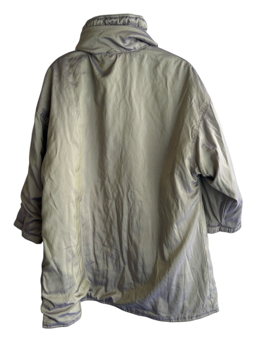 Mycra Pac Size M/L Green Nylon & Polyester High Neck Iridescent Quilted Coat Green / M/L