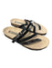 Mephisto Shoe Size 39 Black & Brown Leather Thong Strap Strappy Flat Shoes Black & Brown / 39