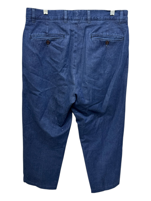 Orvis Size 32 Medium Wash Cotton Denim Zip Fly Wide Leg Men's Pants Medium Wash / 32