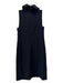 Pianoforte Di Max Mara Size 40 Black Wool Sleeveless Darted Mock Neck Dress Black / 40