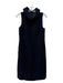 Pianoforte Di Max Mara Size 40 Black Wool Sleeveless Darted Mock Neck Dress Black / 40