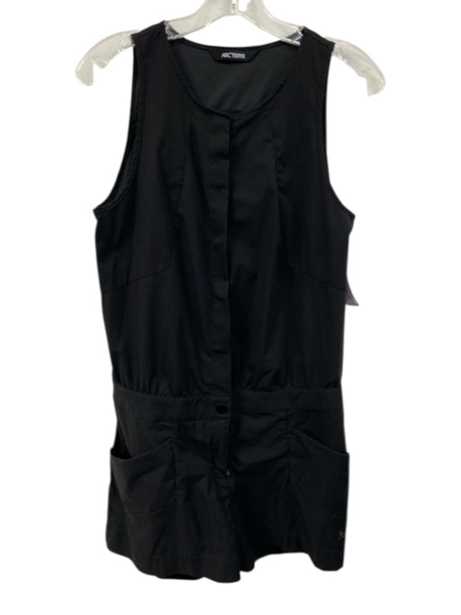 Arc'teryx Size 6 Black Polyester Sleeveless Button Front Athletic Romper Black / 6