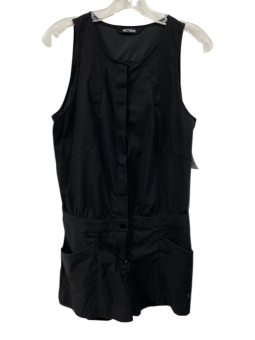 Arc'teryx Size 6 Black Polyester Sleeveless Button Front Athletic Romper Black / 6