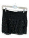 Amanda Uprichard Size S Black & Multi Polyester Smocked Metallic Mini Skirt Black & Multi / S