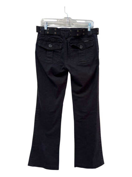 Sanctuary Size 27 Black Cotton 4 Pocket zip fly Belt Straight Pants Black / 27