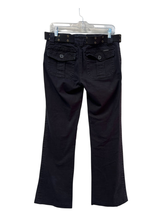 Sanctuary Size 27 Black Cotton 4 Pocket zip fly Belt Straight Pants Black / 27