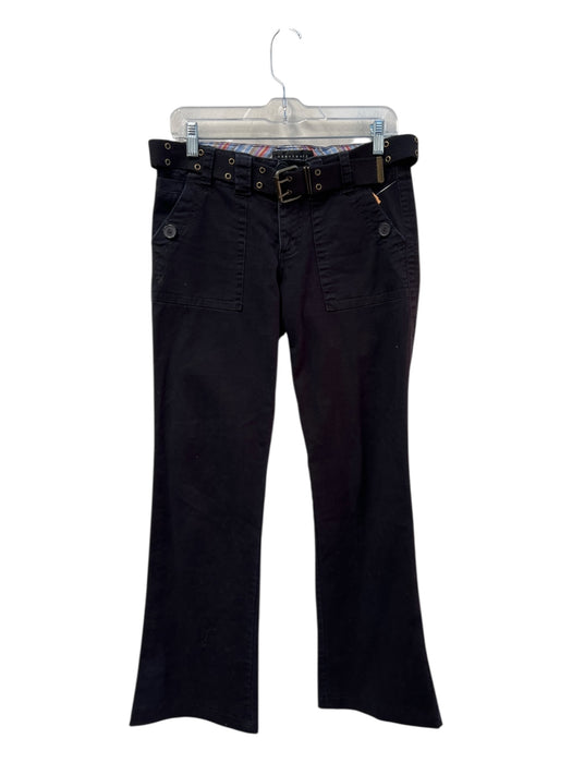 Sanctuary Size 27 Black Cotton 4 Pocket zip fly Belt Straight Pants Black / 27