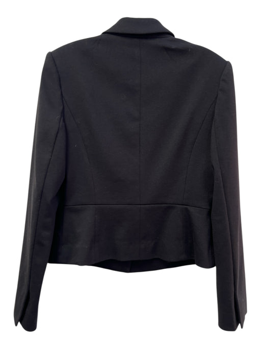 Halogen Size 6 Black Polyester 1 Button Faux Pockets short Jacket Black / 6