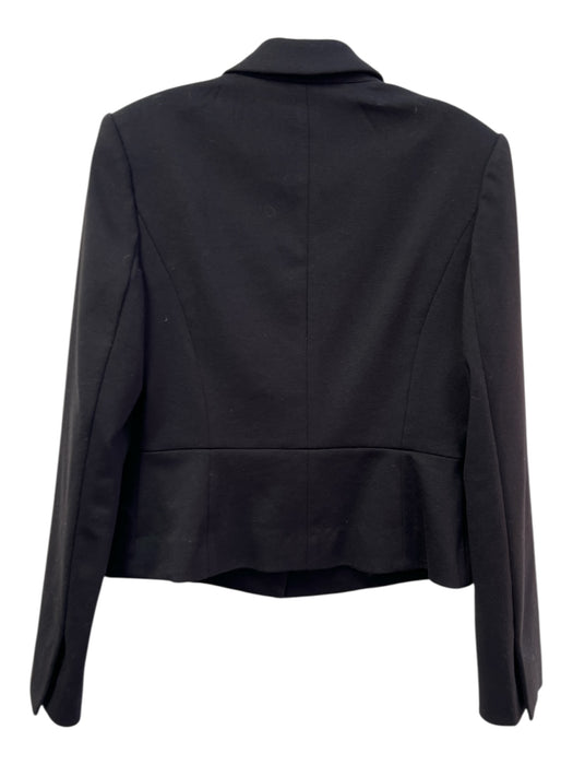 Halogen Size 6 Black Polyester 1 Button Faux Pockets short Jacket Black / 6