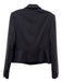 Halogen Size 6 Black Polyester 1 Button Faux Pockets short Jacket Black / 6