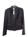 Halogen Size 6 Black Polyester 1 Button Faux Pockets short Jacket Black / 6