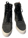 Paige Shoe Size 7.5 Graphite Suede Zip Detail lace up High Top Booties Graphite / 7.5