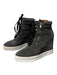 Paige Shoe Size 7.5 Graphite Suede Zip Detail lace up High Top Booties Graphite / 7.5