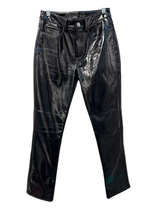 Simon Miller Size 25 Black Polyurethane 5 Pocket zip fly Mid Rise Pants Black / 25