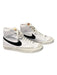 Nike Shoe Size 8 White & Black Leather & Suede Logo High Top Lace Up Shoes White & Black / 8