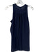 Rebecca Taylor Size 0 Navy & Silver Silk Stud Detail Round Neck Sleeveless Top Navy & Silver / 0