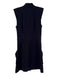 Veronica Beard Size 0 Navy Polyester Blend High Neck Button Down Dress Navy / 0
