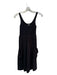 Theory Size One Size Black Nylon Blend Round Neck Sleeveless Pockets Dress Black / One Size