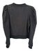 Queen of Sparkles Size XS Black & Silver Cotton Blend Rhinestone Sweatshirt Black & Silver / XS