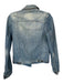Joe's Size S Med Dark Wash Cotton Distressed Studded Jacket Med Dark Wash / S