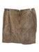 BlankNYC Size 27 Taupe Suede Back Zip Mini Skirt Taupe / 27