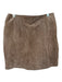 BlankNYC Size 27 Taupe Suede Back Zip Mini Skirt Taupe / 27