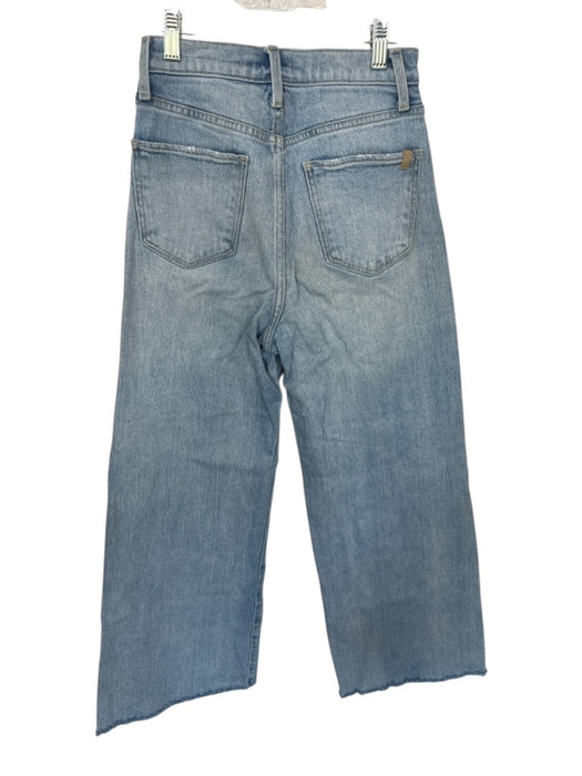 Joe's Size 24 Light Wash Cotton High Waist Wide Leg Raw Hem Jeans Light Wash / 24