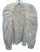 Ulla Johnson Size 4 Cream Cotton Long Balloon Sleeve Ruffles Back Zip Top Cream / 4