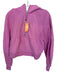 Lululemon Size XS/S Purple Cotton Blend Half Zip Cropped Athletic Hoodie Purple / XS/S