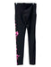 Spanx Size M Black & Pink floral Pull on Full Length High Waist Leggings Black & Pink / M