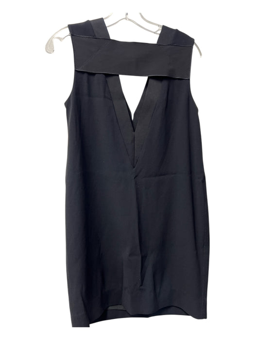 Rag & Bone Size Est. Small Black Triacetate Blend Deep V Sleeveless Dress Black / Est. Small
