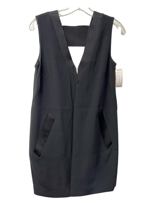 Rag & Bone Size Est. Small Black Triacetate Blend Deep V Sleeveless Dress Black / Est. Small