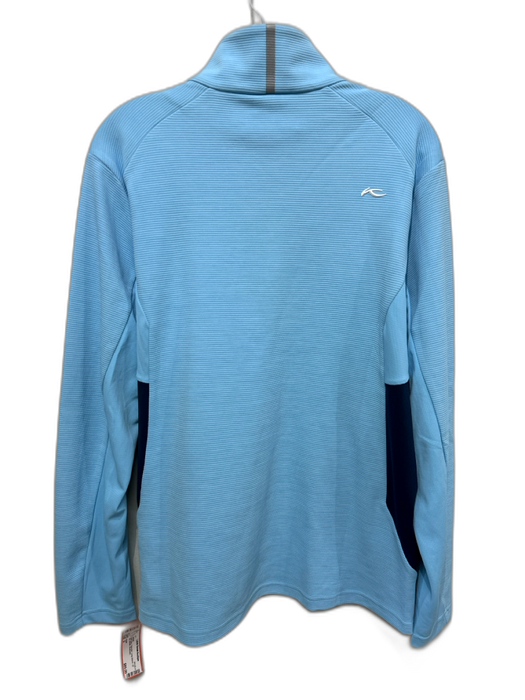 KJUS Size S Light Blue Polyester Long Sleeve 1/2 Zip Athletic Jacket Light Blue / S