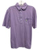 Johnnie O Size S Purple Cotton Solid Polo front pocket Men's Short Sleeve Purple / S