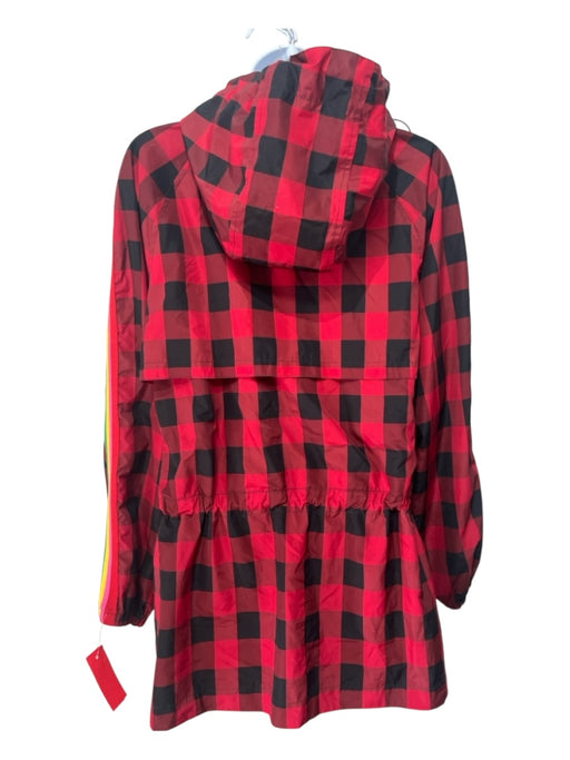 Palm Angels Size XS Red, Black, Multi Polymide Long Sleeve check Jacket Red, Black, Multi / XS