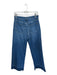 Veronica Beard Size 28 Med Dark Wash Cotton High Waist Flare Raw Hem Jeans Med Dark Wash / 28
