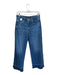 Veronica Beard Size 28 Med Dark Wash Cotton High Waist Flare Raw Hem Jeans Med Dark Wash / 28