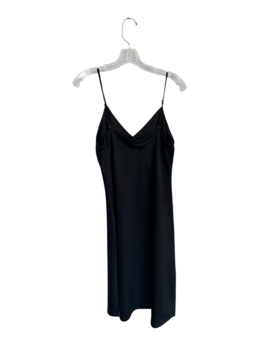 Gianni Bini Size 6 Black Polyester Spaghetti Strap V Neck Midi slip dress Dress Black / 6