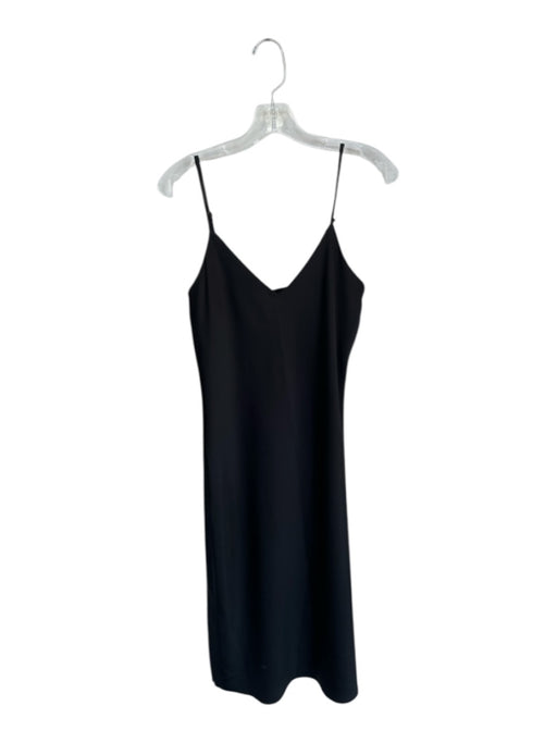 Gianni Bini Size 6 Black Polyester Spaghetti Strap V Neck Midi slip dress Dress Black / 6