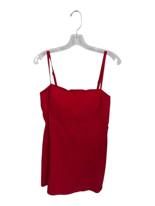 Abercrombie & Fitch Size M Red Spaghetti Strap Built in Shorts Side Zip Dress Red / M