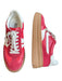Steve Madden Shoe Size 8.5 Red & White Leather Platform Athletic Sneakers Red & White / 8.5