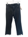 J Brand Size 28 Black Cotton Coated Mid Rise Zip Fly Lace Hem Jeans Black / 28