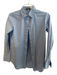 Theory Size P Light Blue Cotton Button Up Long Sleeve Button Cuff Top Light Blue / P