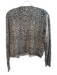 J Crew Size S Tan Cashmere Leopard Print Round Neck Cardigan Top Tan / S