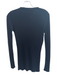 Vince Size S Black Rayon Blend V Neck Button Down Long Sleeve Ribbed Sweater Black / S
