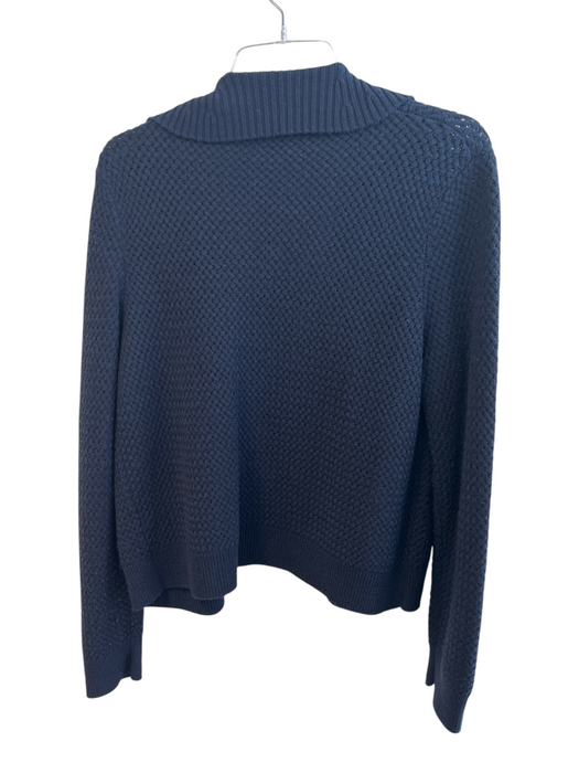 Rag & Bone Size S Navy Wool Blend Knit Button Front Long Sleeve Sweater Navy / S
