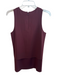 Theory Size S Burgundy Viscose Round Neck Sleeveless Top Burgundy / S